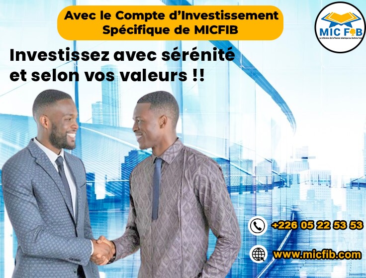 Investissement specifique Microfinance Islamique du Burkina (MICFB)